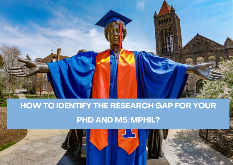 How to identify the research gap for your PhD and MS/MPhil?