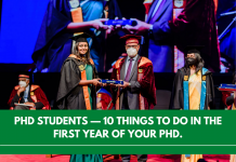 PhD students — 10 things to do in the first year of your PhD. PhD students — 10 things to do in the first year of your PhD