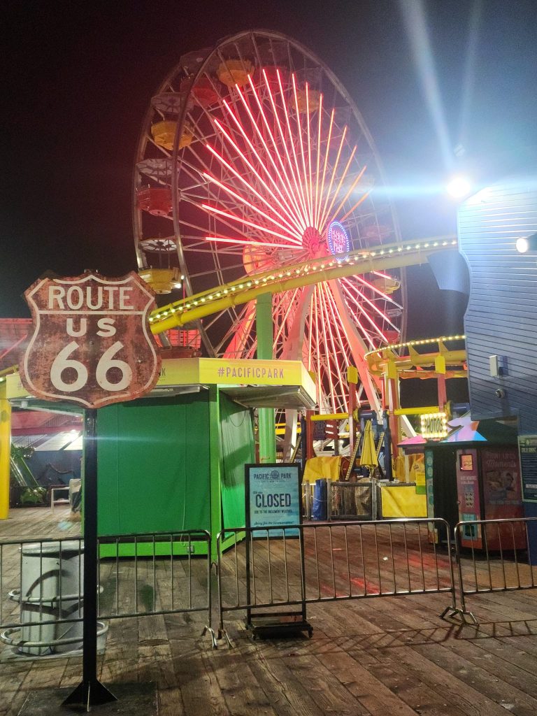 Route 66 in Pacific Park - the best place to visit in Los Angeles in 2023