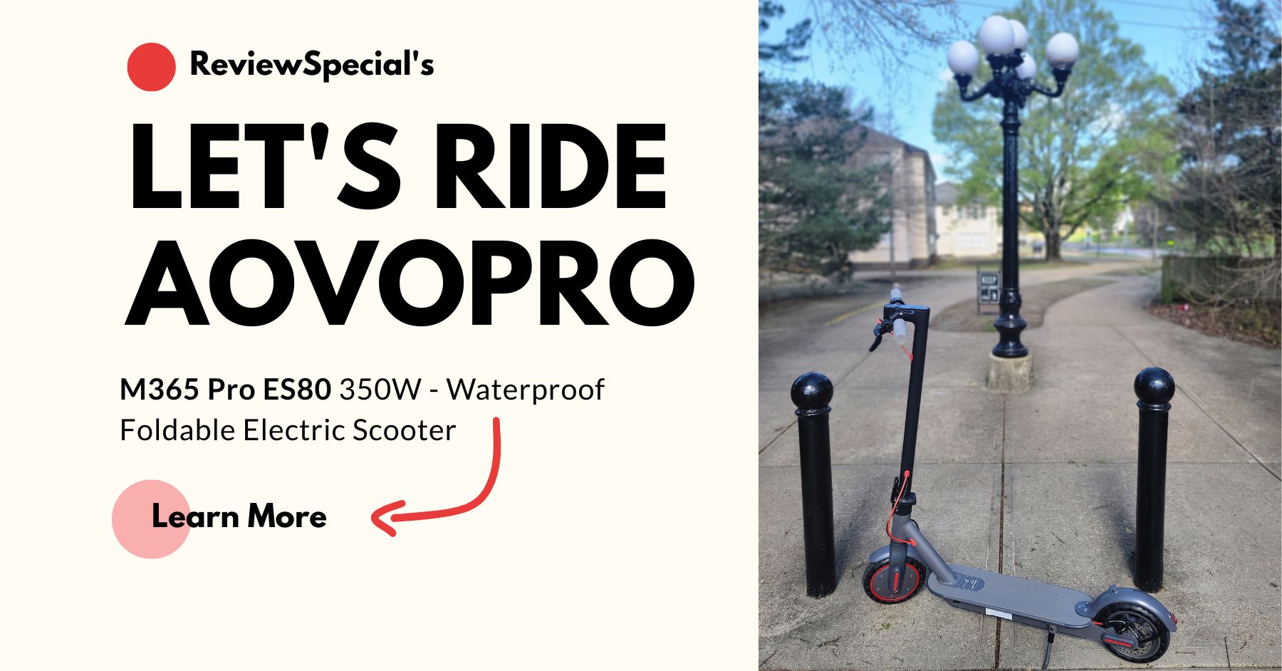 aovoproM365 Pro ES80 waterproof electric scooter review